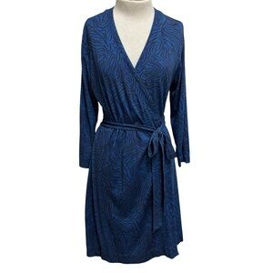 Tucker Rachel Zebra Print Wrap Dress Women’s Large Career Date Night